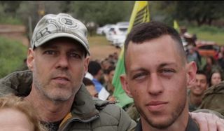 Gil Buyum (left) and his son, Inbar Buyum who were killed protecting Kibbutz Be'eri on October 7. (Courtesy)