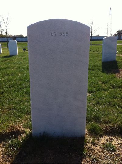 Headstone Back of Charles Edward Williams. Arlington National Cemetery.