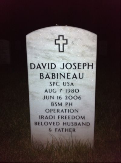 David Babineau — Headstone Front