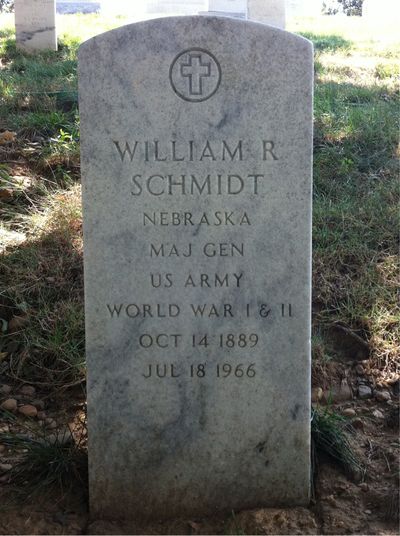 Headstone Front of Helen Schmidt. Arlington National Cemetery.