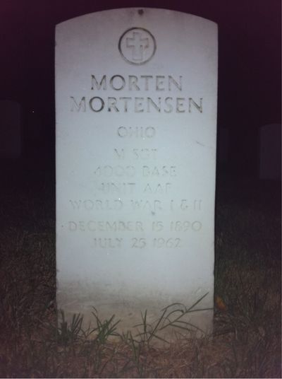 Morten Mortensen — Headstone Front