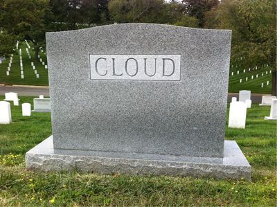 Headstone Back of Benjamin Cloud. Arlington National Cemetery.