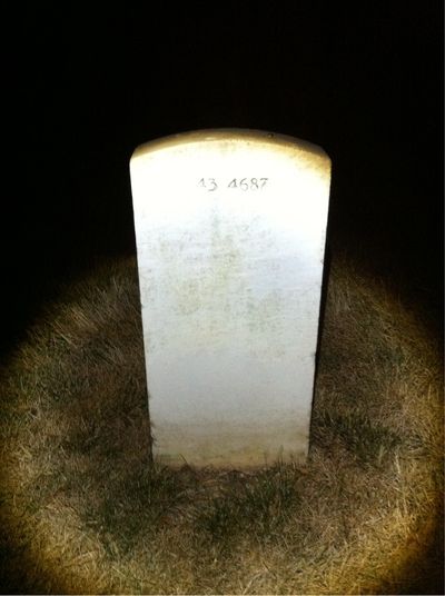 Headstone Back of Pruitt Hart. Arlington National Cemetery.