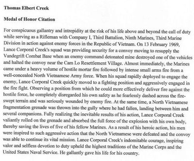 Thomas Elbert Creek