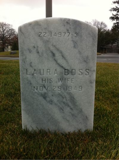 Headstone Back of William Ryan. Arlington National Cemetery.