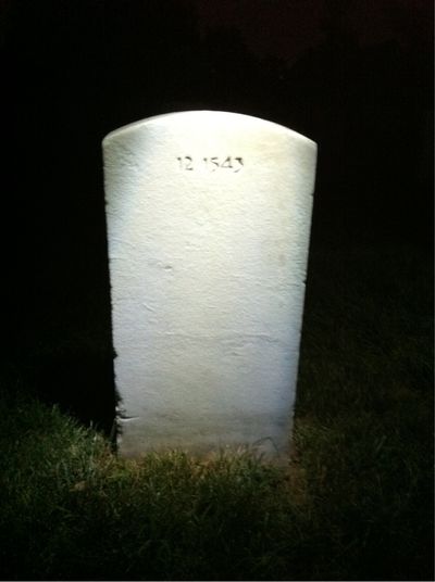 Headstone Back of Charles B Gray. Arlington National Cemetery.