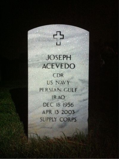 Joseph Acevedo — Headstone Front