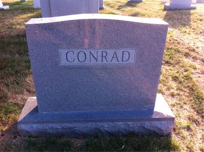Martha Conrad — Headstone Back