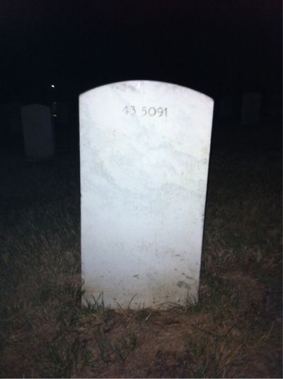 Headstone Back of Nathan Levine. Arlington National Cemetery.