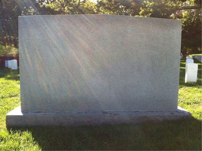 William Arnold — Headstone Back