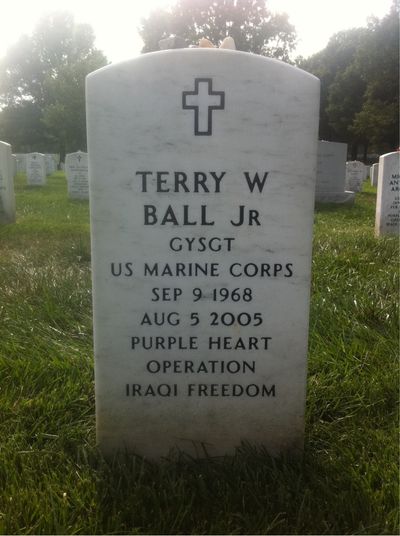 Terry Ball — Headstone Front