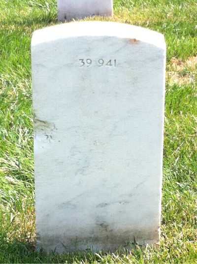 Catherine Cox — Headstone Back