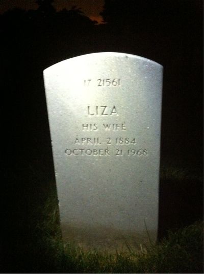 Robert Moncure — Headstone Back