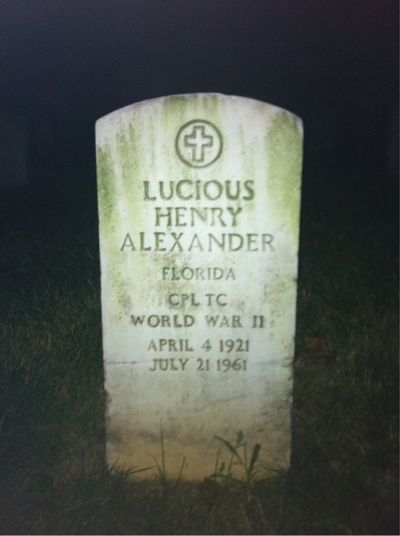 Lucious Alexander — Headstone Front