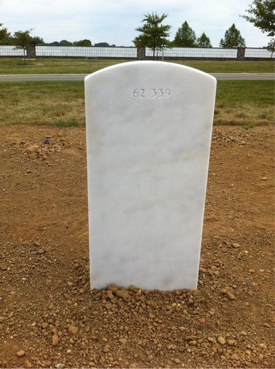 Headstone Back of Donald Ellsworth Rosche. Arlington National Cemetery.
