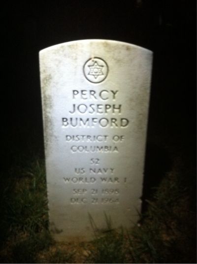 Headstone Front of Dorothy Bumford. Arlington National Cemetery.