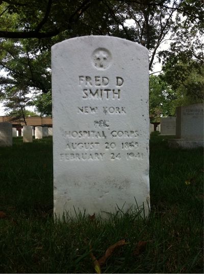 Headstone Front of Margaret Smith. Arlington National Cemetery.