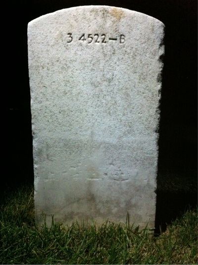 Ralph Baber — Headstone Back