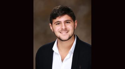 Omer Balva, seen here in his high school senior photo, was killed on Israel's northern border on October 20, 2023. (Courtesy Charles E. Smith Jewish Day School via JTA)