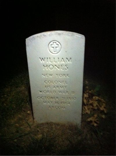 Headstone Front of Margaret Hones. Arlington National Cemetery.