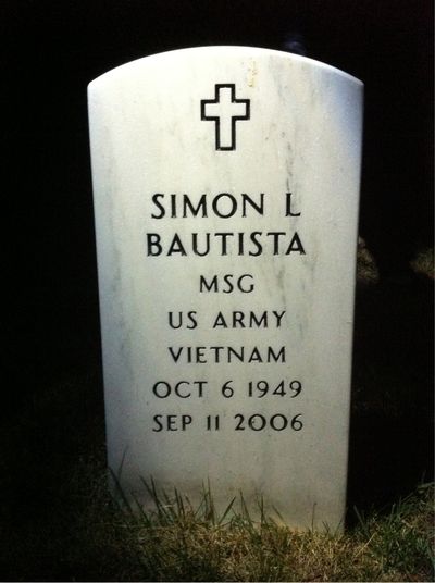 Simon Bautista — Headstone Front