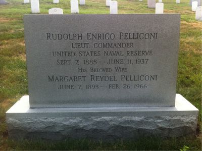 Headstone Front of Margaret Pelliconi. Arlington National Cemetery.