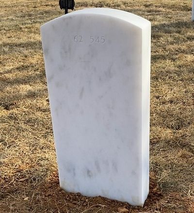Headstone Back of Paul Suplizio. Arlington National Cemetery.