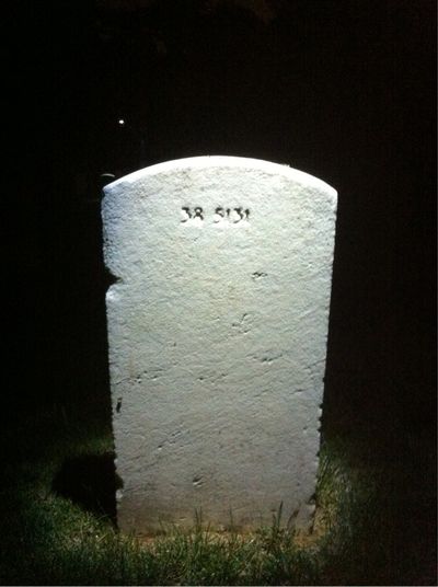 Headstone Back of Florence Gallen. Arlington National Cemetery.
