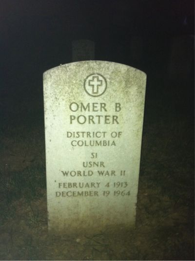 Headstone Front of Blanche Porter. Arlington National Cemetery.