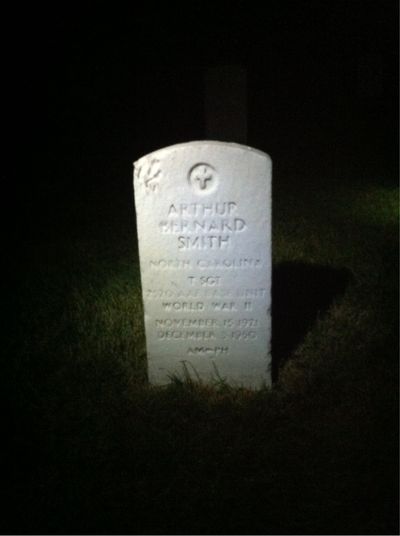 Headstone Front of Arthur Smith. Arlington National Cemetery.