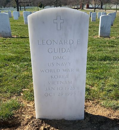 Headstone Front of Carmela Guida. Arlington National Cemetery.