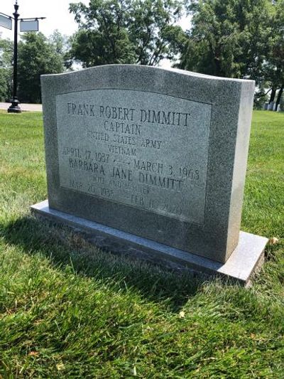 Headstone Front of Barbara Palmer. Arlington National Cemetery.