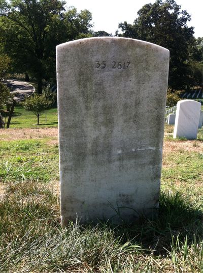 Headstone Back of Donald Neal Kennon. Arlington National Cemetery.