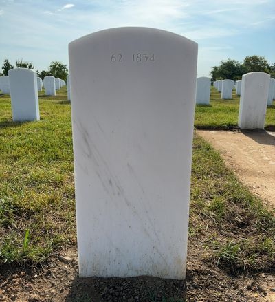 Headstone Back of Malcolm Howard. Arlington National Cemetery.