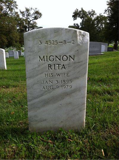 Headstone Back of Homer Sullivan. Arlington National Cemetery.