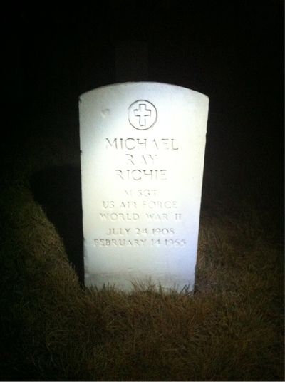 Headstone Front of Michael Richie. Arlington National Cemetery.