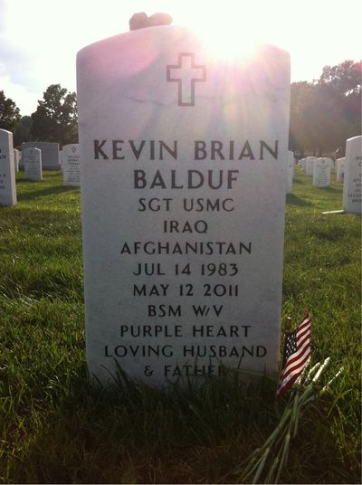 Kevin Balduf — Headstone Front