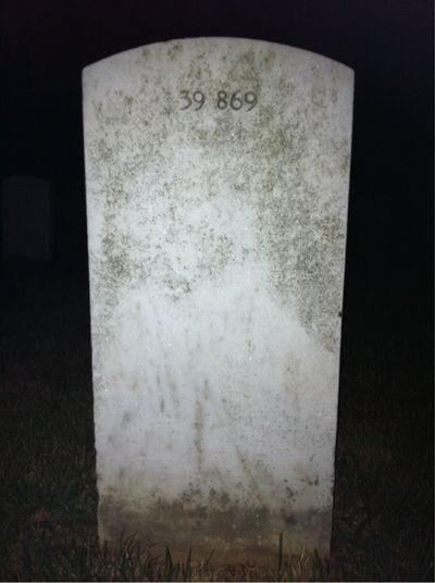 Headstone Back of Martha Campbell. Arlington National Cemetery.