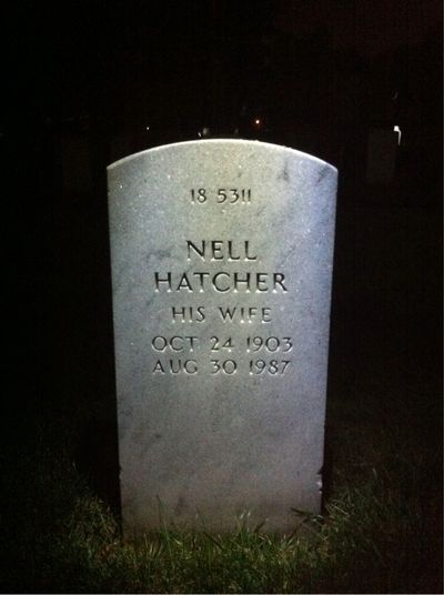 Nell Alley — Headstone Back