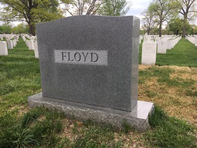 Headstone Back of Ann Floyd. Arlington National Cemetery.