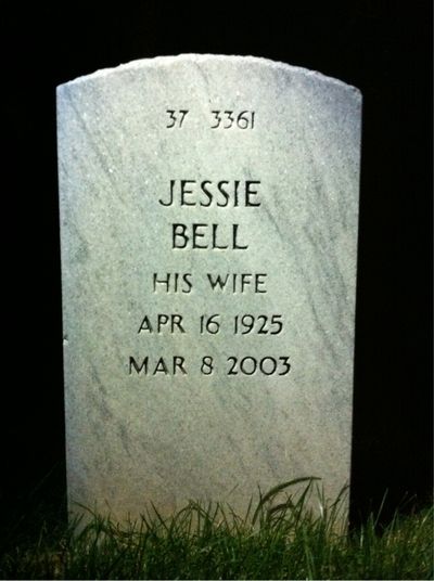 Headstone Back of Henry S Washington. Arlington National Cemetery.