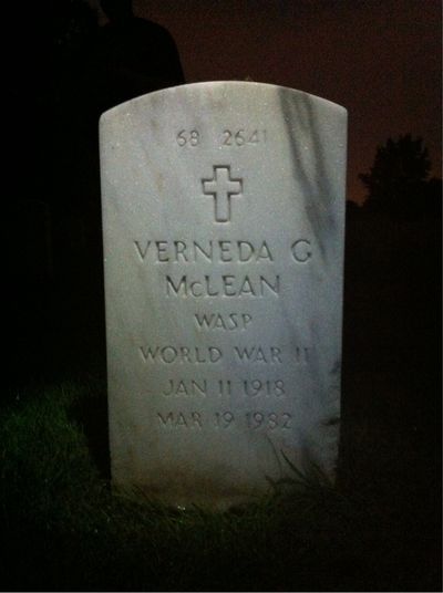 Headstone Back of Edward R Mclean. Arlington National Cemetery.