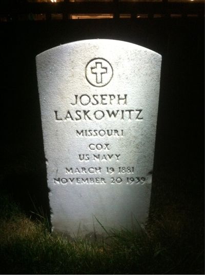 Headstone Front of Mabel Laskowitz. Arlington National Cemetery.