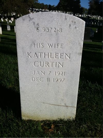 Headstone Back of Harold A Smith. Arlington National Cemetery.