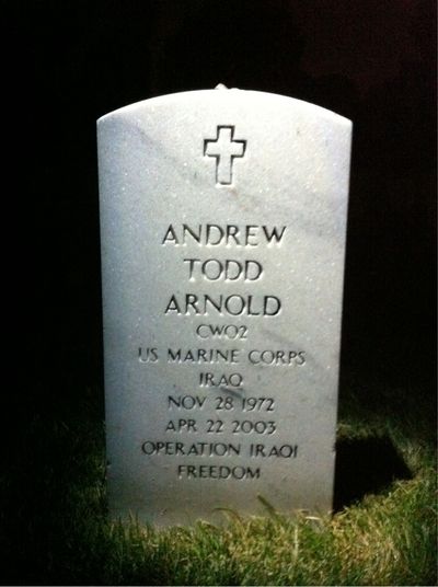 Andrew Arnold — Headstone Front
