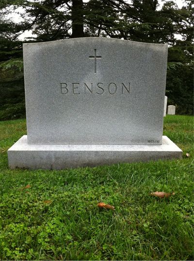 Howard Benson — Headstone Back