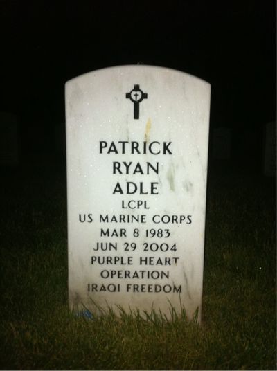 Patrick Adle — Headstone Front