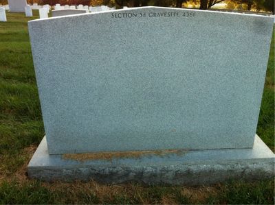 Clayborn Ashby — Headstone Back