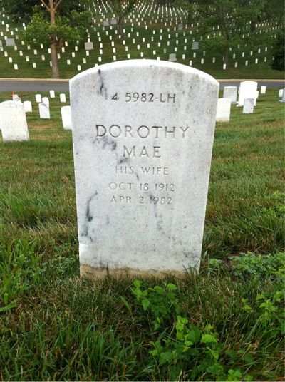 Dorothy Aldridge — Headstone Back