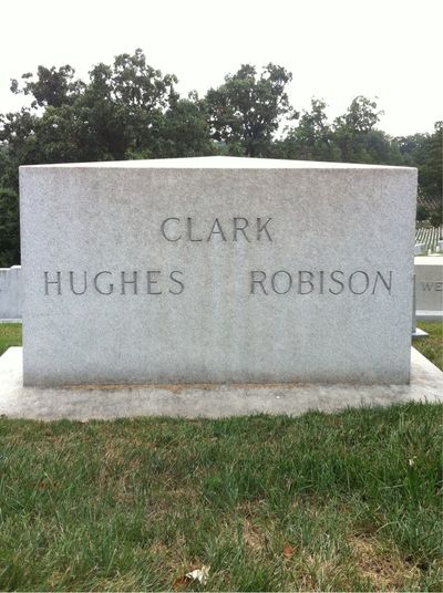 Headstone Back of Samuel Robison. Arlington National Cemetery.